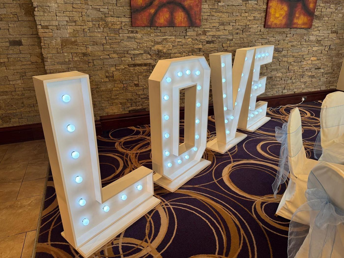 Large LOVE Letters